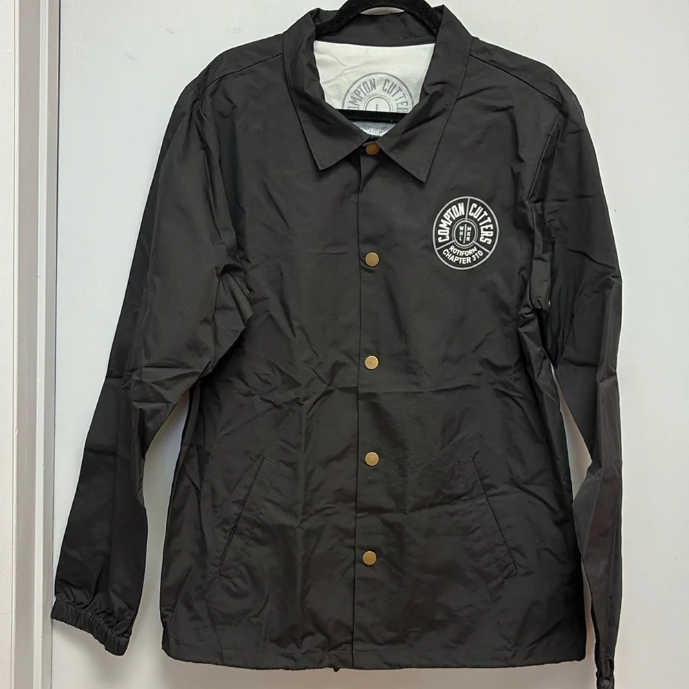 Compton Cutters {Independent Trading Co} Men’s Snap Closure Windbreaker Jacket L